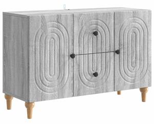 TV szekrény fiókkal Szürke Sonoma 89 x 34,5 x 60 cm Szerelt Fa
