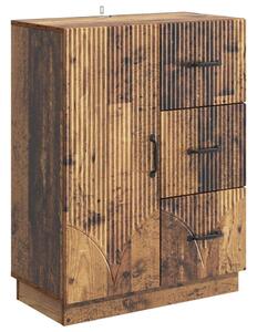 Széf fiókkal Antik Fa 66 x 34,5 x 87 cm Szerelt Fa