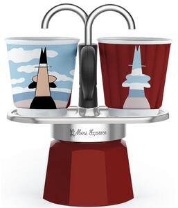 Bialetti Mini Express Magritte kotyogós kávéfőző szett (1406/MR)
