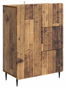 Széf fiókkal Antik Fa 66 x 34,5 x 91,5 cm Szerelt Fa