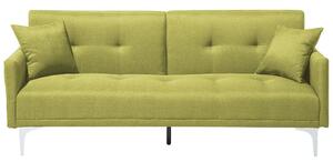 Kárpitozott kanapéágy - szövet kanapé - zöld - LUCAN