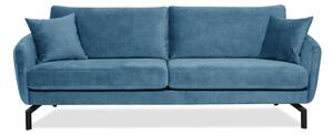 Magic kék bársony kanapé, 230 cm - Scandic