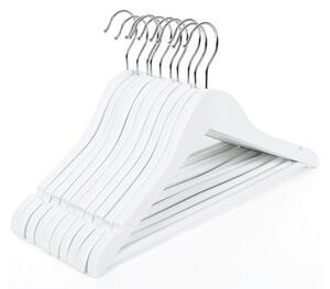 SONGMICS Gyermek Juharfa Vállfa Szett Fehér 35 cm 20 db-os