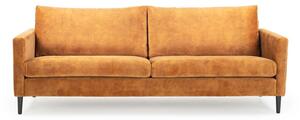 Adagio sárga kanapé bársony felülettel, szélesség 220 cm - Scandic