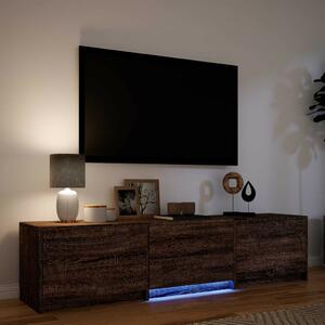 LED-es tévéállvány Barna tölgy 165 x 34 x 40 cm Mérnöki fa