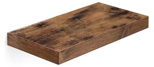 VASAGLE lebegő fali polc MDF rusztikus barna 40 cm