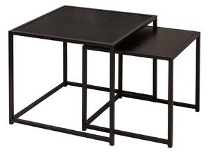 Oldalsó asztal szett Maille 50 cm fekete kőris - 2 részes