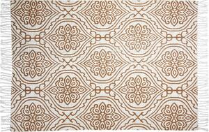 Barna nyomtatott mintás szőnyeg, 120 x 180 cm