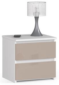 AKORD CL2 Cappuccino Magasfényű Éjjeliszekrény