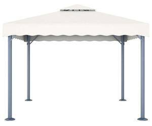 VidaXL Kerti Alumínium Pavilon - 300x300 cm - Krémszínű
