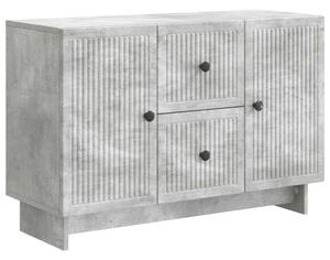 Széf fiókkal Betonszürke 89 x 34,5 x 60 cm Szerelt Fa