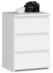 AKORD CL3 Kompakt Éjjeliszekrény Laminált Fehér Matt