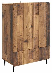 Széf fiókkal Antik Fa 66 x 34,5 x 97 cm Szerelt Fa