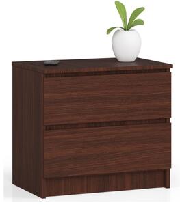 AKORD CLP Éjjeliszekrény Laminált Wenge 2 Fiókos