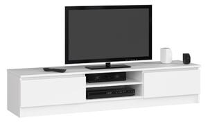 AKORD CLP K160 TV-szekrény Laminált Fehér Matt