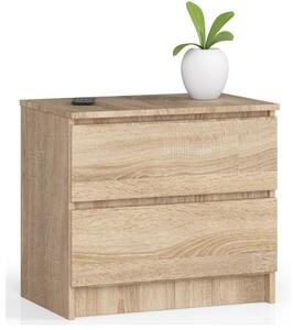 AKORD CLP K60 Éjjeliszekrény Laminált Sonoma Tölgy 2 Fiókos