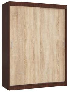 AKORD CLP MONO Tolóajtós szekrény wenge/sonoma tölgy 150 cm