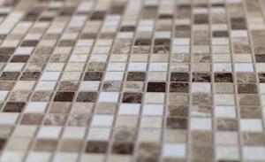 3D PVC falpanel Bézs márvány mozaik mintás