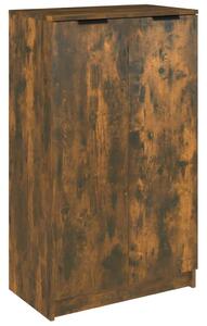 VidaXL Füstös Tölgy Cipőtartó Szekrény - Fa - 59x35x100 cm