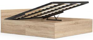 AKORD CLP Tárolós Ágy 180x200 Sonoma Tölgy Ágyrács