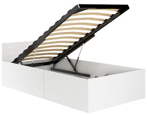 AKORD CLP Tárolós Ágy Laminált Fehér 90x200 LOZPODSTEBIA90