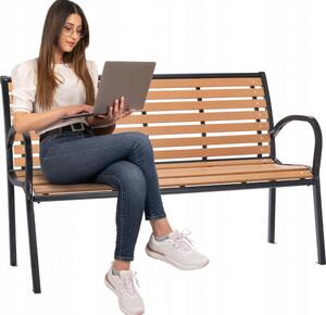 Modern kerti pad 125 x 60 x 80 cm - barna