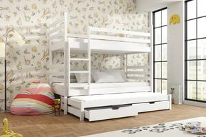 TYNA ágy fiókokkal 90x200 - fehér