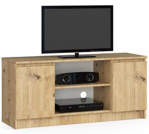 AKORD CLP TV Szekrény Artisan Tölgy Laminált 120cm