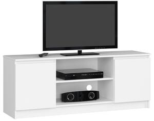 AKORD K140 Modern TV Szekrény Laminált Fehér