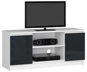 AKORD Modern TV Szekrény 120 Grafitszürke Akril Magasfényű