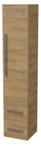 Magas fürdőszobai szekrény SAT Cube Way 32,5x162,5x33 cm Hickory tölgy CUBE3CHV35DH