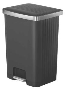 Lépcsős szemeteskosár, EKO, Hana 2, 70 liter, 1 rekesz, fekete