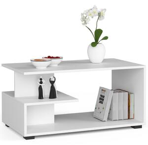 AKORD Pin Modern Fehér Dohányzóasztal Laminált