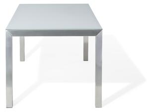 Kerti Asztal Fehér Üveglappal 180x90 cm GROSSETO