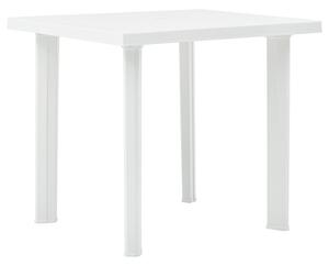 VidaXL fehér műanyag kerti asztal 80 x 75 x 72 cm