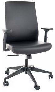 Q-085 ergonomikus forgószék fekete műbőr multiblock mechanizmussal