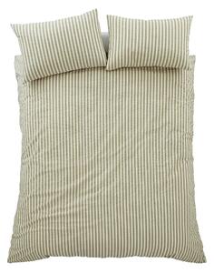 Zöld egyszemélyes ágyneműhuzat 135x200 cm Cotton Rich Woven Stripe – Pineapple Elephant