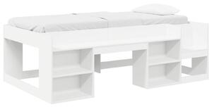 VidaXL Gyerekágy keret tárolóval Fehér 80 x 200 cm Szerelt Fa