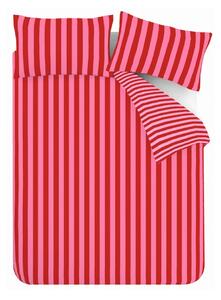 Piros-rózsaszín egyszemélyes ágyneműhuzat 135x200 cm Stripe Tease – Sassy B
