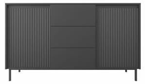 Komód Comfivo T101, Fekete, 90x153x50cm