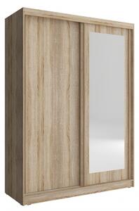 ALEXY tükrös szoba szekrény 150 cm - sonoma tölgy