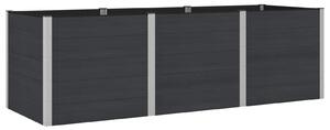 VidaXL Kerti magaságyás Fekete 300 x 100 x 91 cm