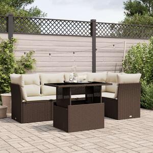 VidaXL Polyrattan Kerti Ülőgarnitúra - 6 részes - Barna