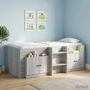 VidaXL Tároló szekrény loft ágyhoz 2 db Szürke Sonoma 66 x 35 x 48 cm
