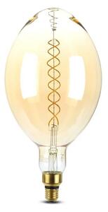 V-TAC 8W borostyán E27 meleg fehér dimmelhető filament LED égő - SKU 7463