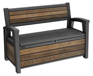 Kerti pad Keter Deco Garden Bench Walnut