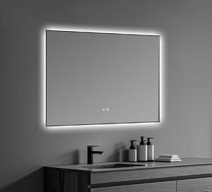 Inspiro Design Vetro Smart Prémium, szögletes, hátsóvilágítású okos tükör, 100x70 cm, LC-SP01
