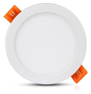 V-TAC süllyeszthető mennyezeti kerek LED panel vékony kerettel 8W meleg fehér - SKU 4931