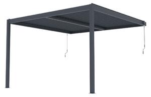 G21 Trenton Premium 4x4 m bioklimatikus pergola, antracit alumínium