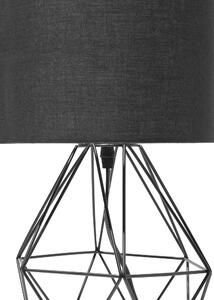 Fekete fém asztali lámpa 35 cm MARONI